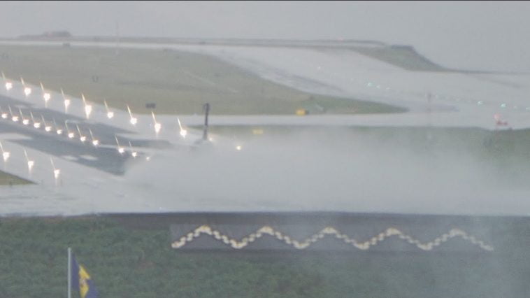HUGE SPRAY On Takeoff Lufthansa A321-271NX at Madeira Airport