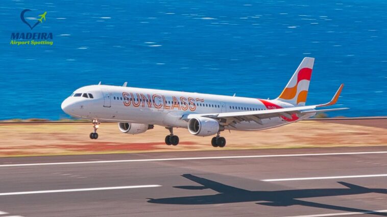 SUNCLASS Airbus A321 New Livery at Madeira Airport
