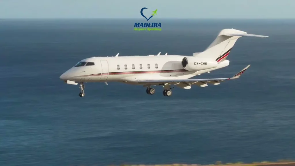 Netjets flight NJE723T from Cascais – Bombardier Challenger 350 – CS-CHB – Landing